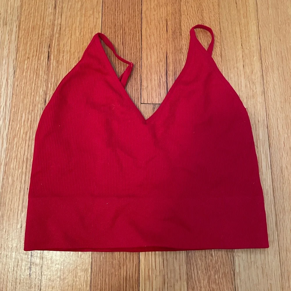 red crop cami top - Picture 1 of 2